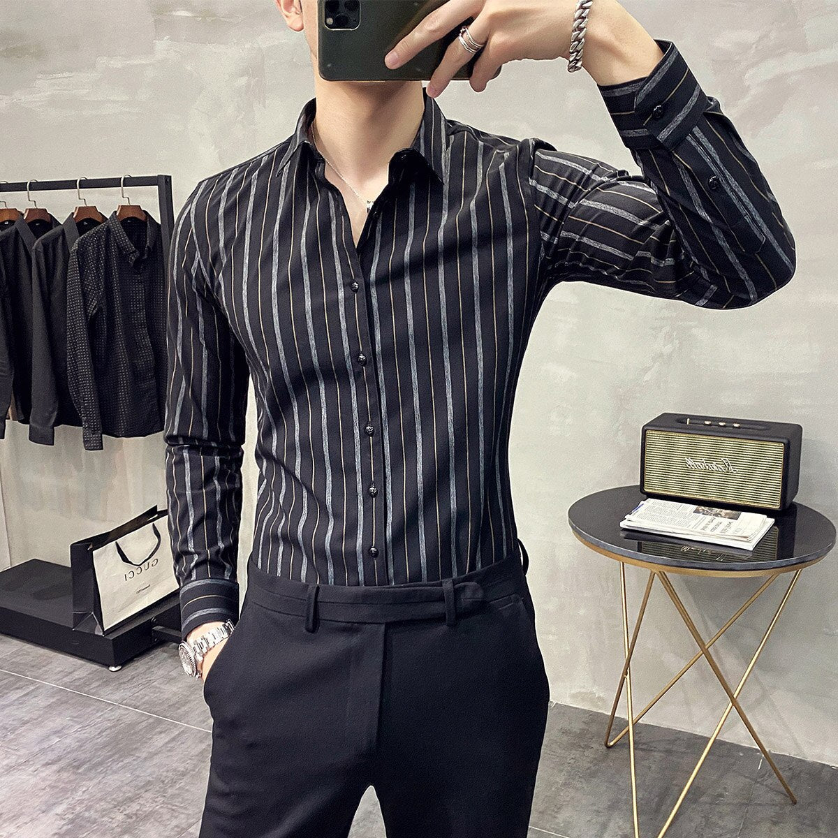Camisa Valentim Masculina Casual Ref029