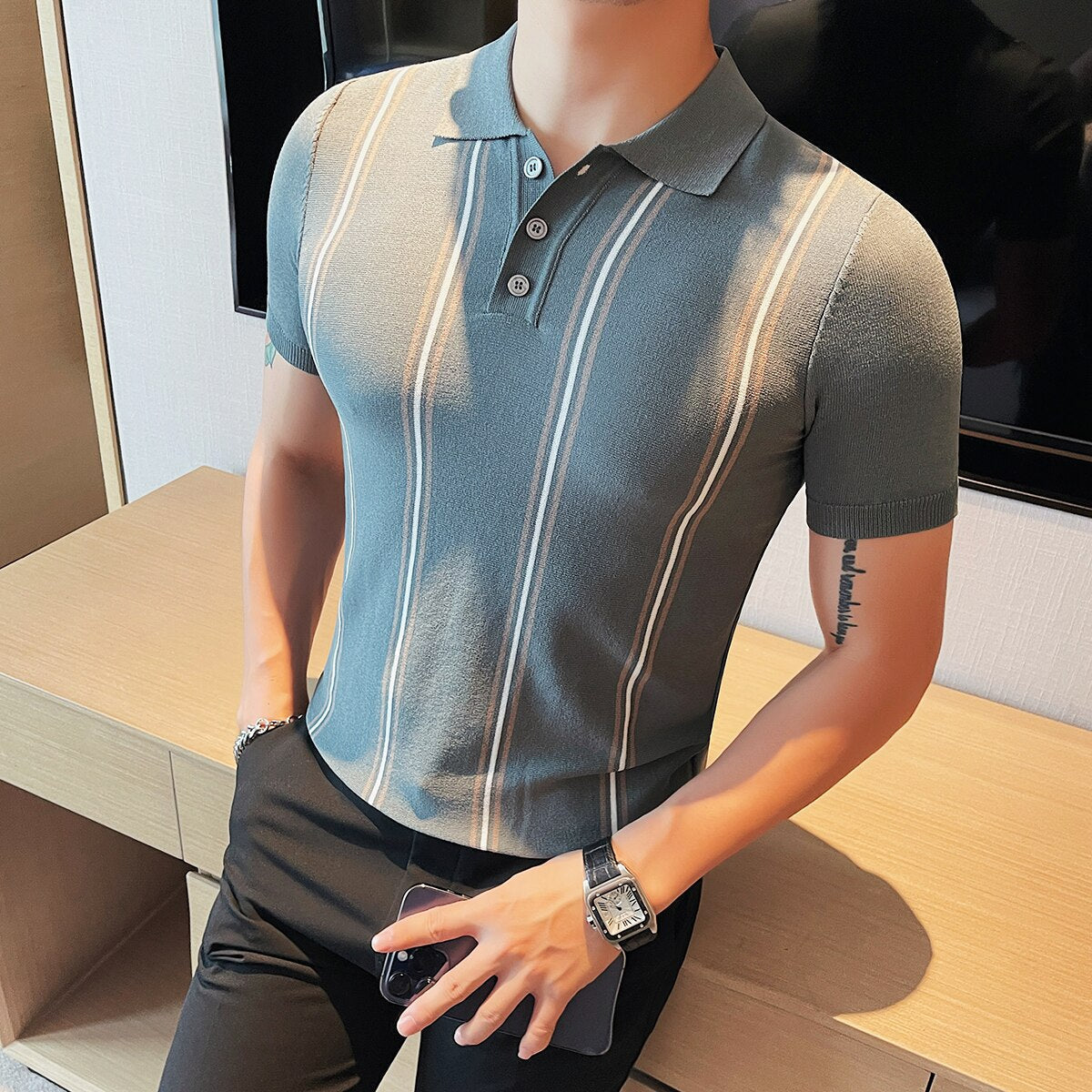 Camisa Polo Valentim Masculina Ref129
