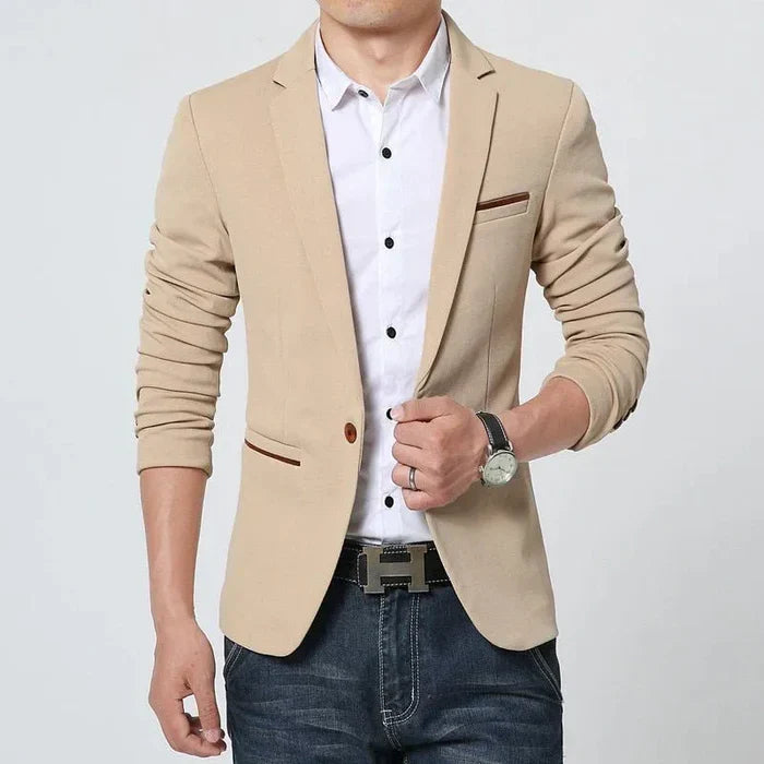 Terno estilo blazer casual masculino
