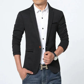 Terno estilo blazer casual masculino