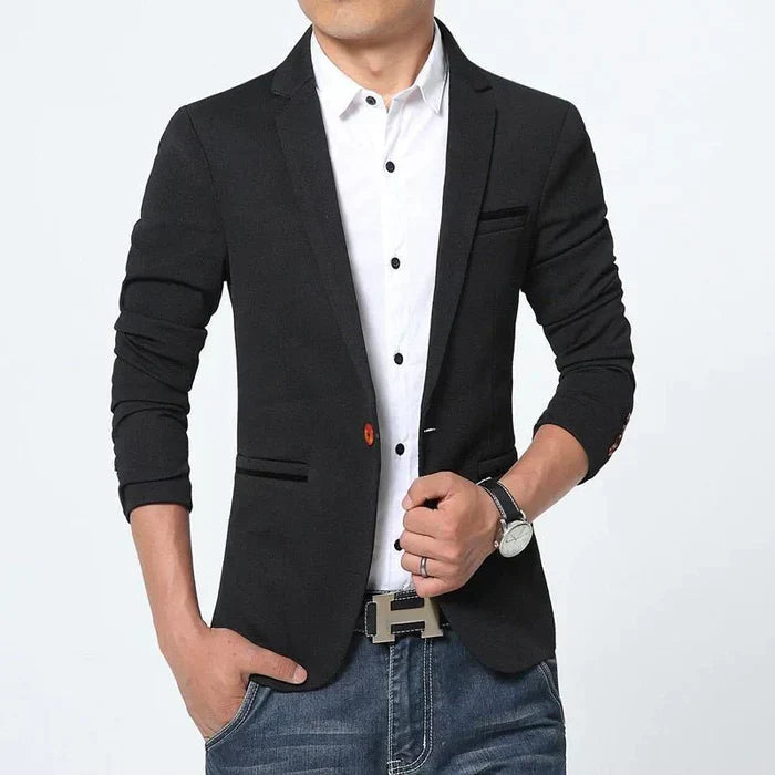 Terno estilo blazer casual masculino