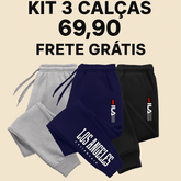 PROMOÇÃO 3 CALÇAS MOLETOM FILA -