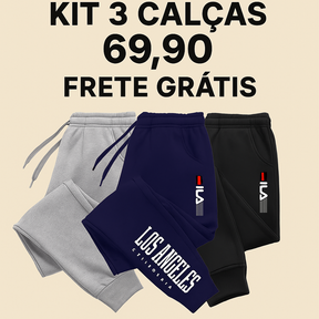 PROMOÇÃO 3 CALÇAS MOLETOM FILA -
