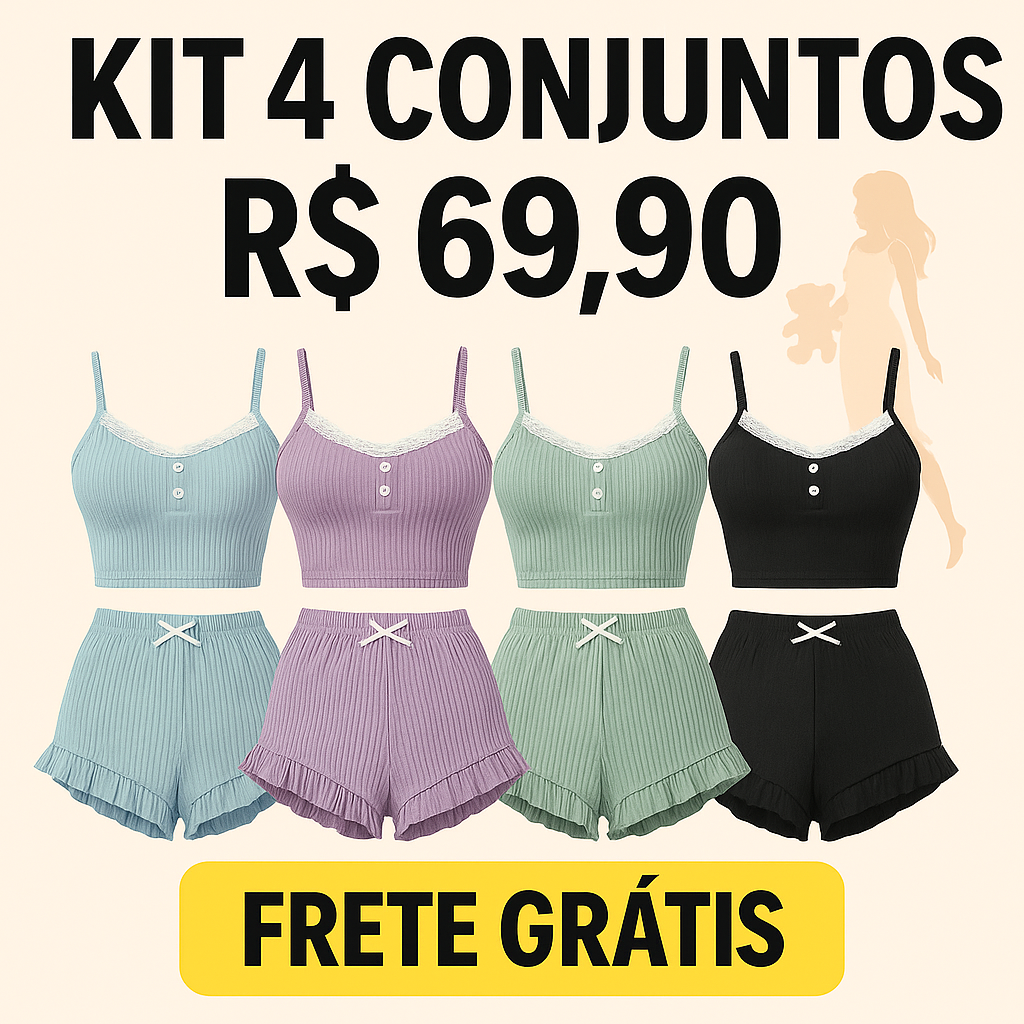 KIT 4 Pijamas Bergstrom