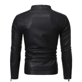 Jaqueta Masculina em Couro Genuino - Slim Men