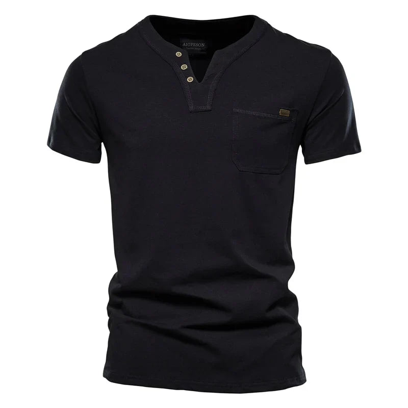 Camiseta Masculina Básica Gola V