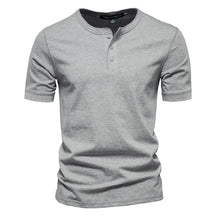 Camiseta Básica Masculina Gola de Botão