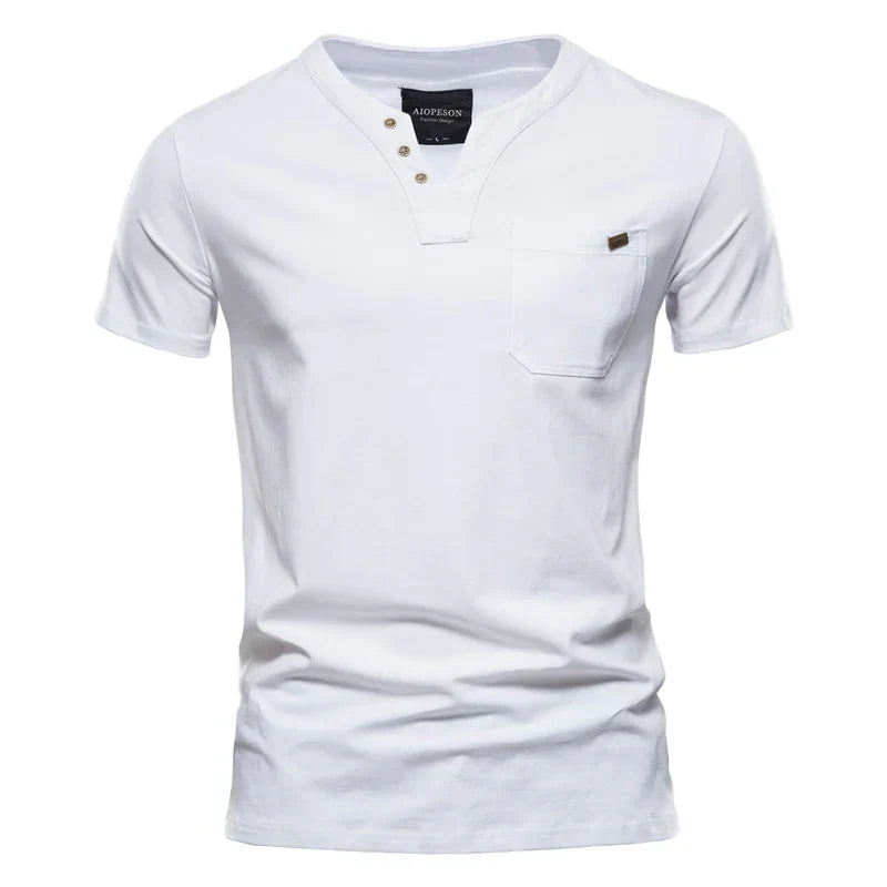 Camiseta Masculina Básica Gola V