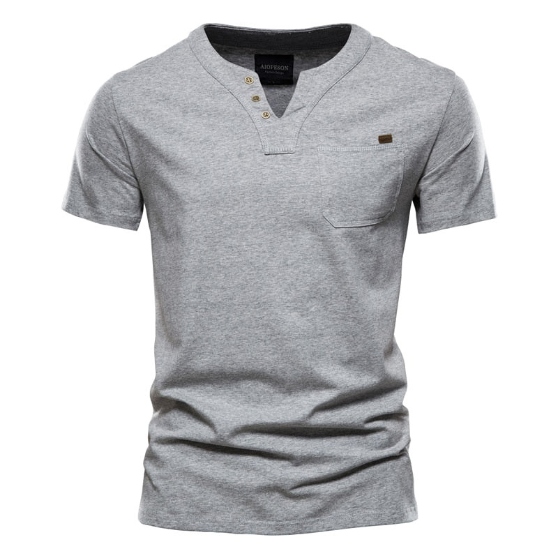 Camiseta Masculina Básica Gola V