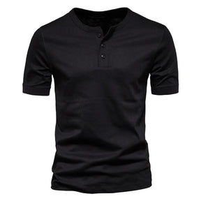 Camiseta Básica Masculina Gola de Botão