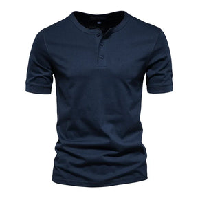 Camiseta Básica Masculina Gola de Botão