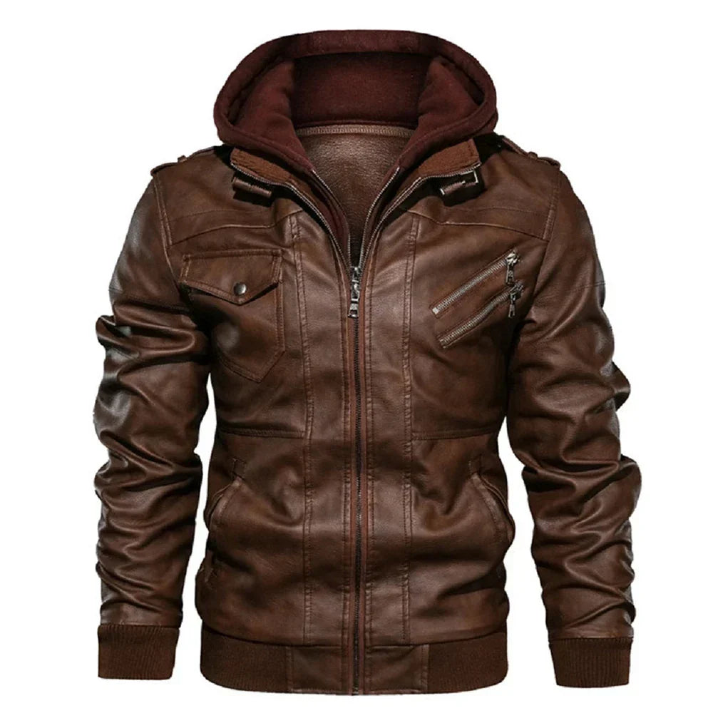 Jaqueta Masculina em Couro Genuino - Premium Men