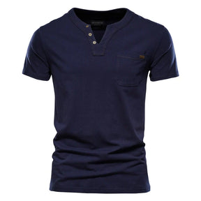 Camiseta Masculina Básica Gola V