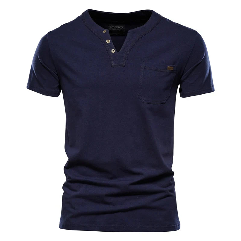Camiseta Masculina Básica Gola V