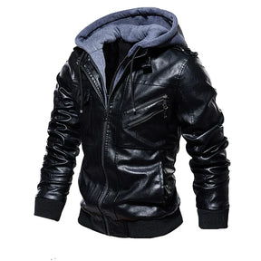 Jaqueta de Couro Masculina - Jones Carter + Brinde KIT FRIO